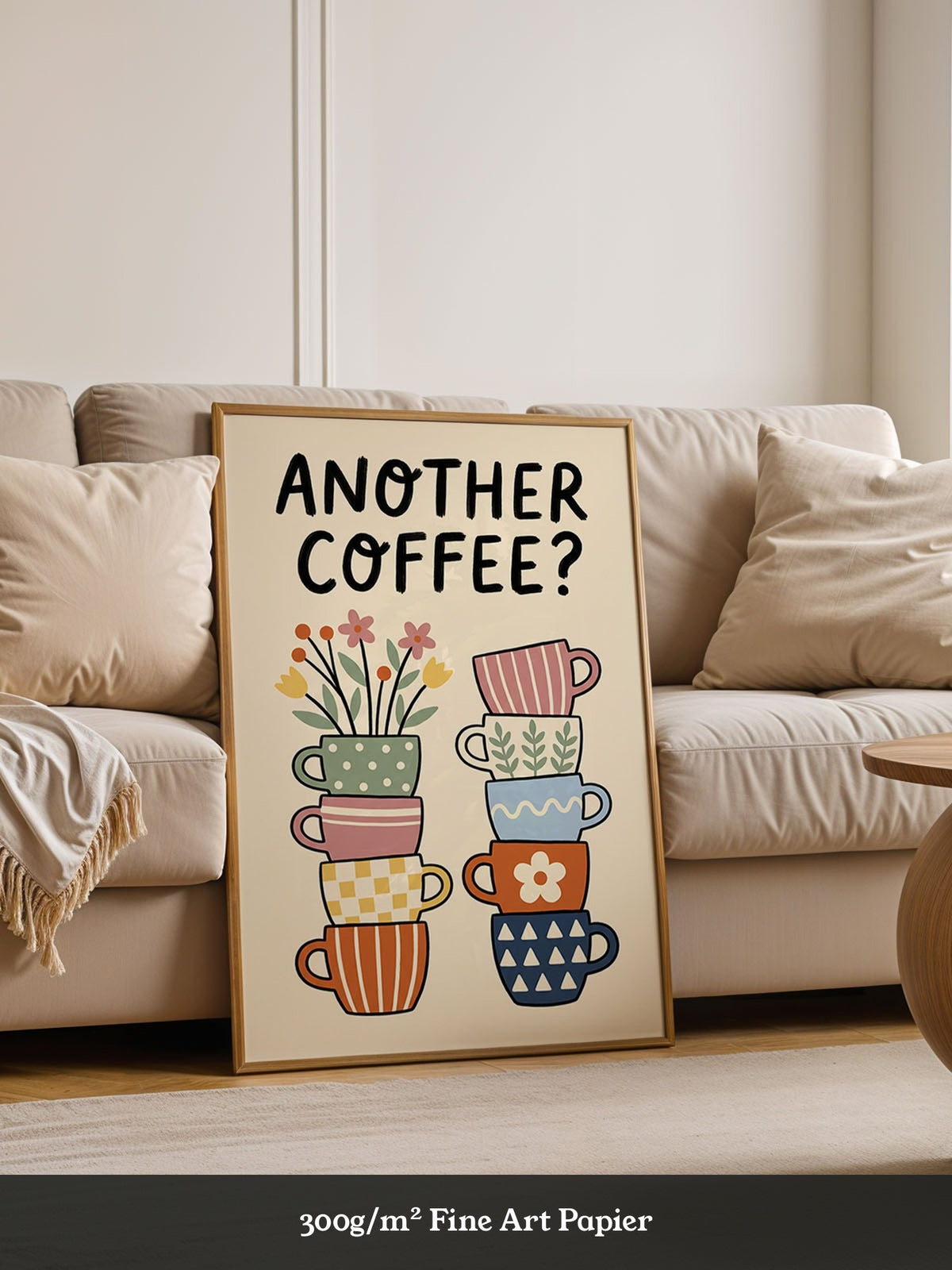 Kaffeetassen Illustration Bunt