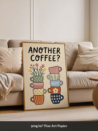 Kaffeetassen Illustration Bunt