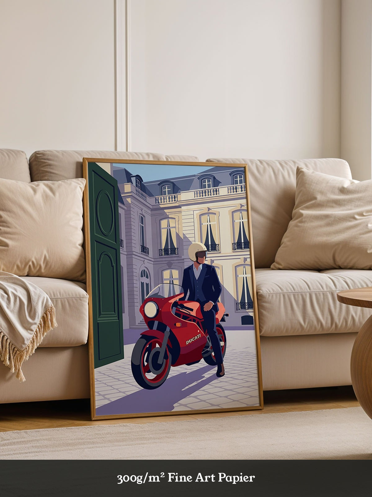 Roter Sportwagen Poster Illustration