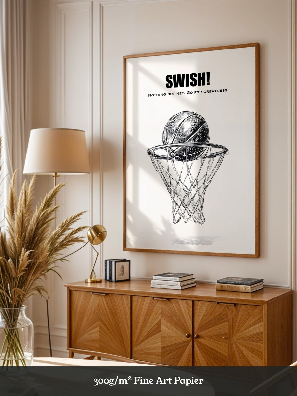 Basketball Korb Strichzeichnung