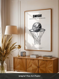 Basketball Korb Strichzeichnung