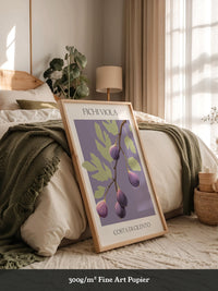 Feigenzweig Lila Aquarell