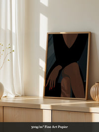 Elegante Silhouette Rote Nägel
