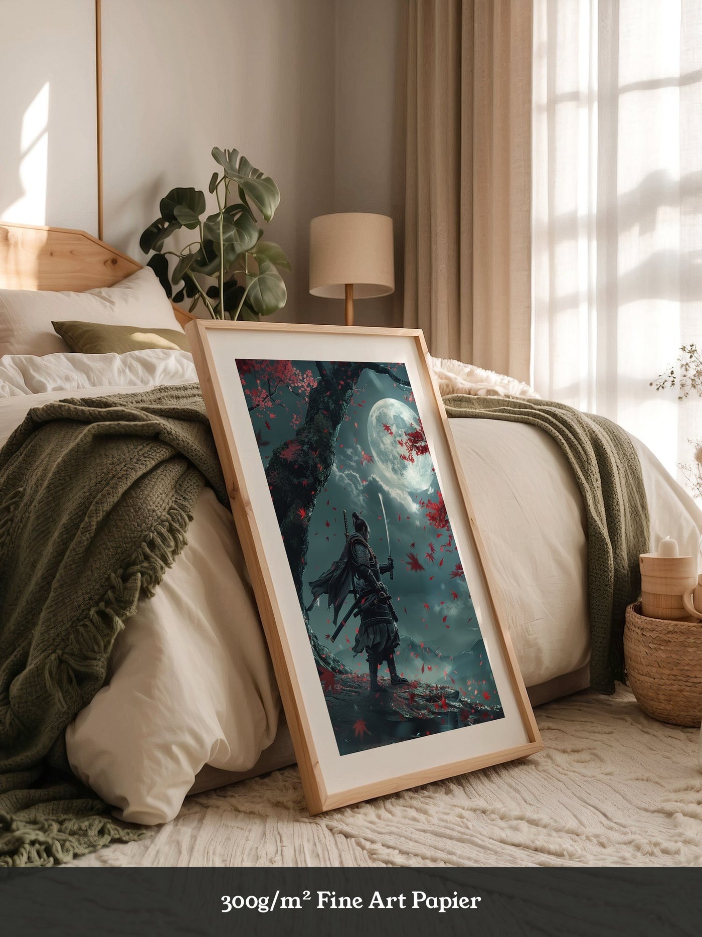 Samurai Mondlicht Ahornblätter