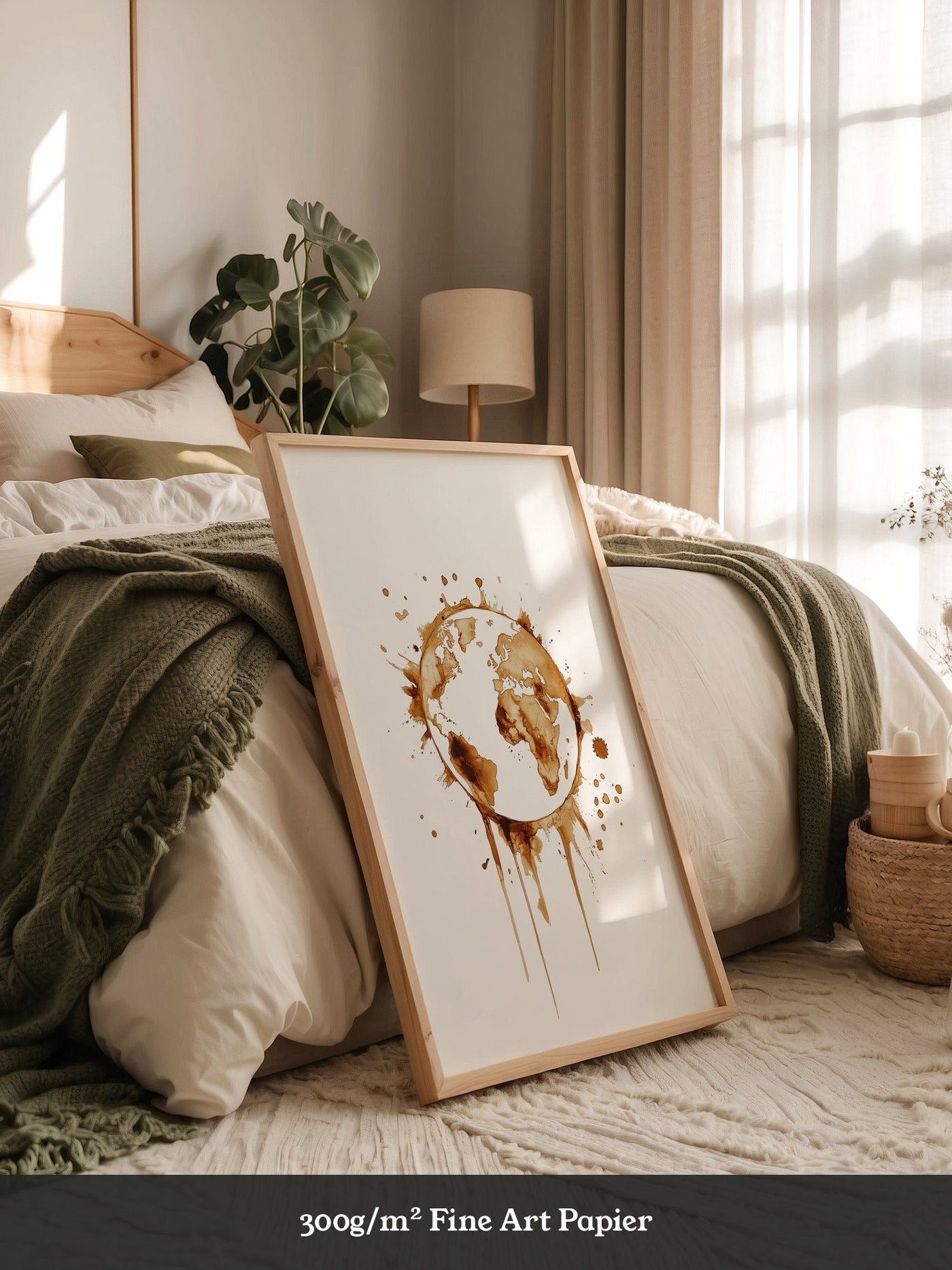 Erde Kaffeefleck Kunst