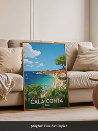 Ibiza Strand Farbenfroher Ausblick