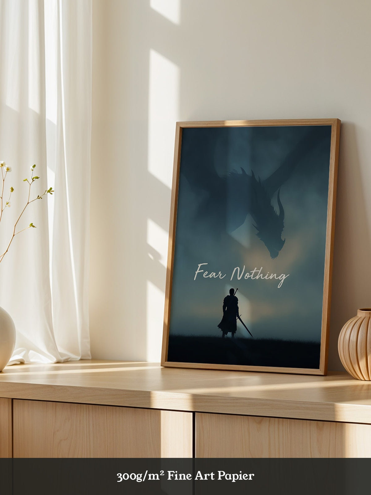 Drachen Silhouette Nebelstimmung