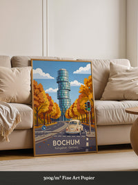 Bochum Herbst Turm Retro