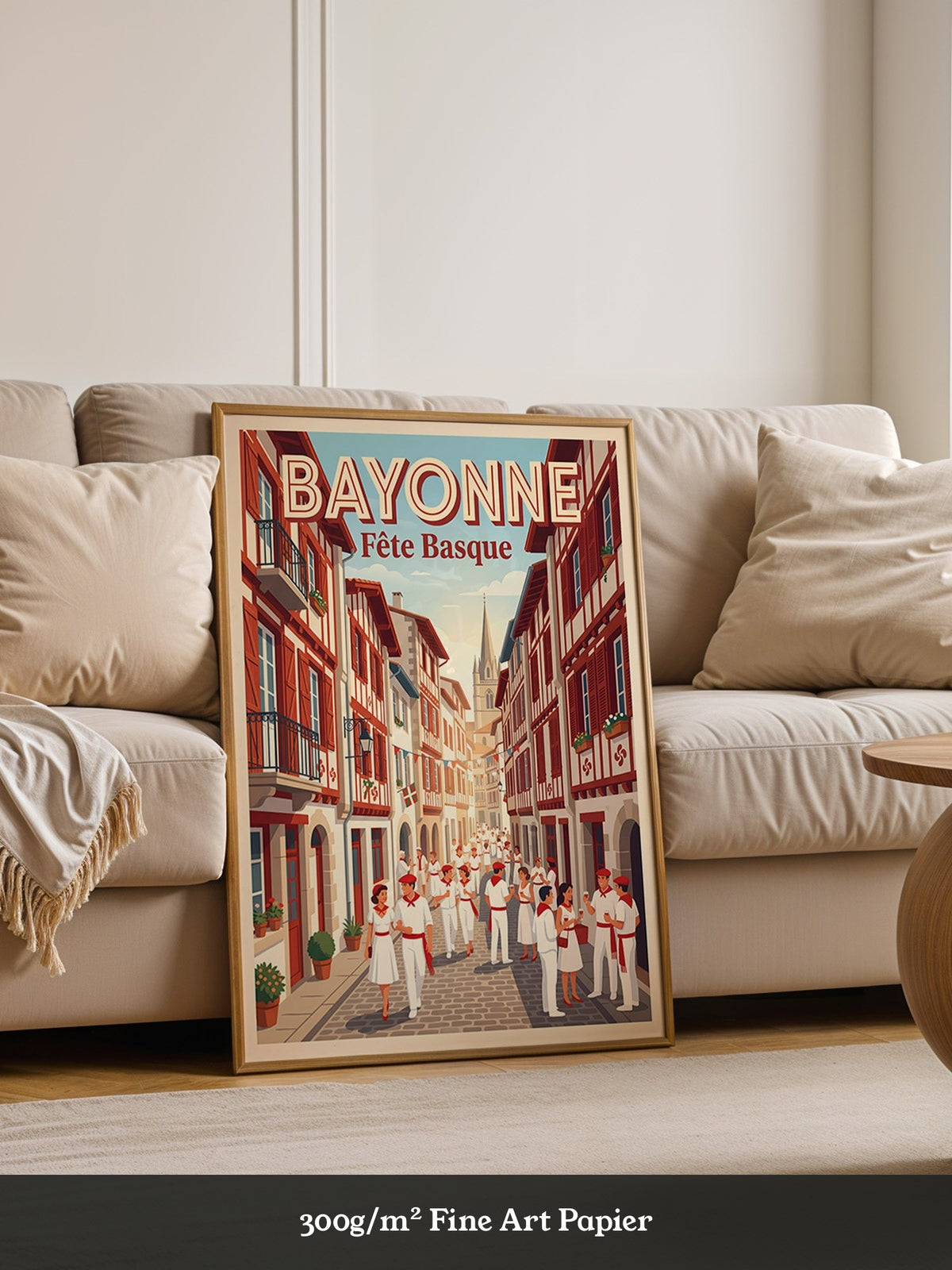 Bayonne Festmalerei retro