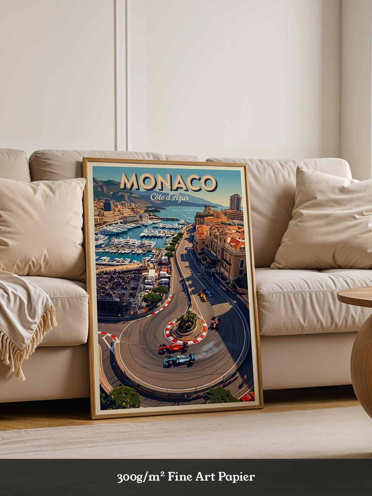 Monaco Rennstrecke Vogelperspektive