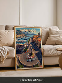 Monaco Rennstrecke Vogelperspektive