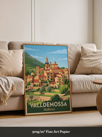 Valldemossa Stadtansicht Retro