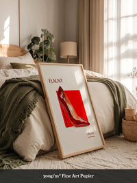 Roter High Heel Aquarellstil