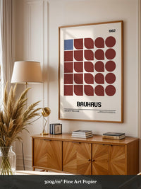 Bauhaus Geometrie Retro Braun