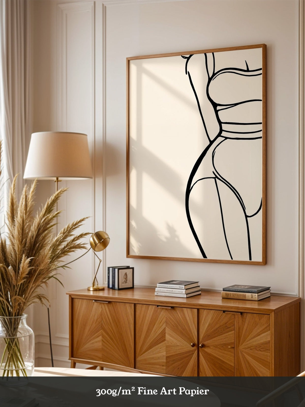 Minimalistische Frauen Silhouette Linie