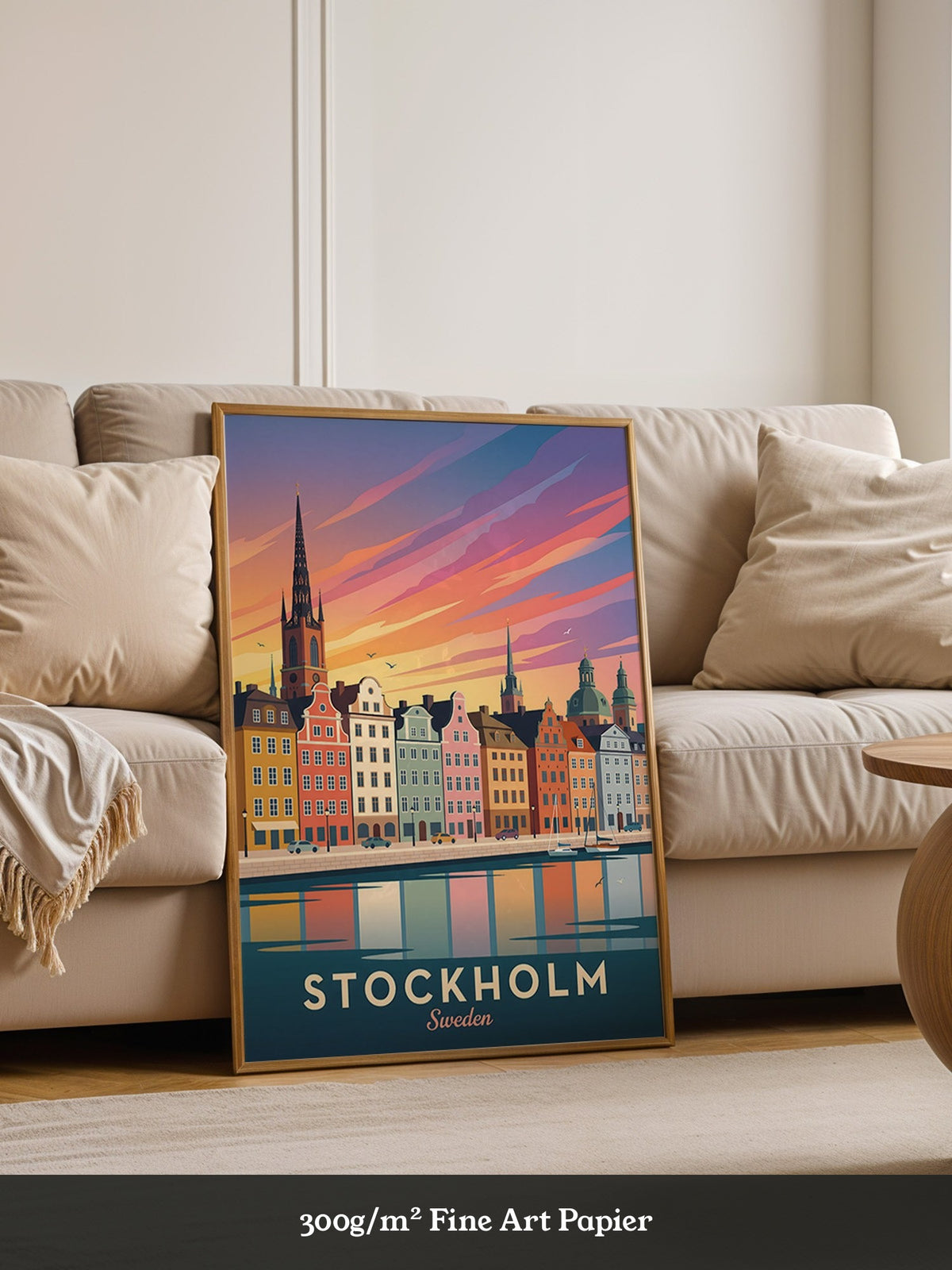 Stockholm Skyline Farbenpracht