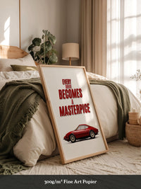 Roter Oldtimer Seitenansicht Retro