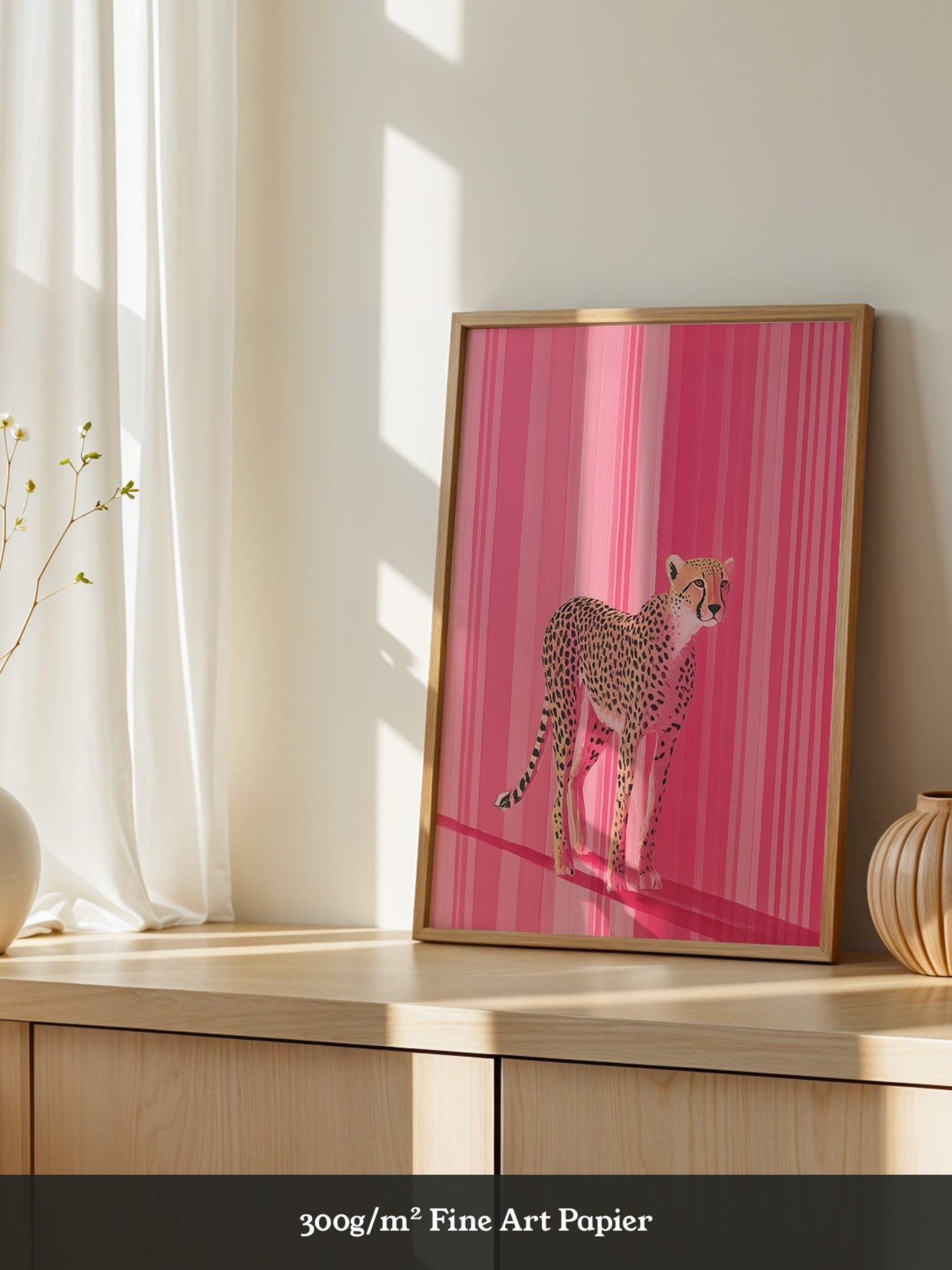 Gepard Pink Streifenmuster
