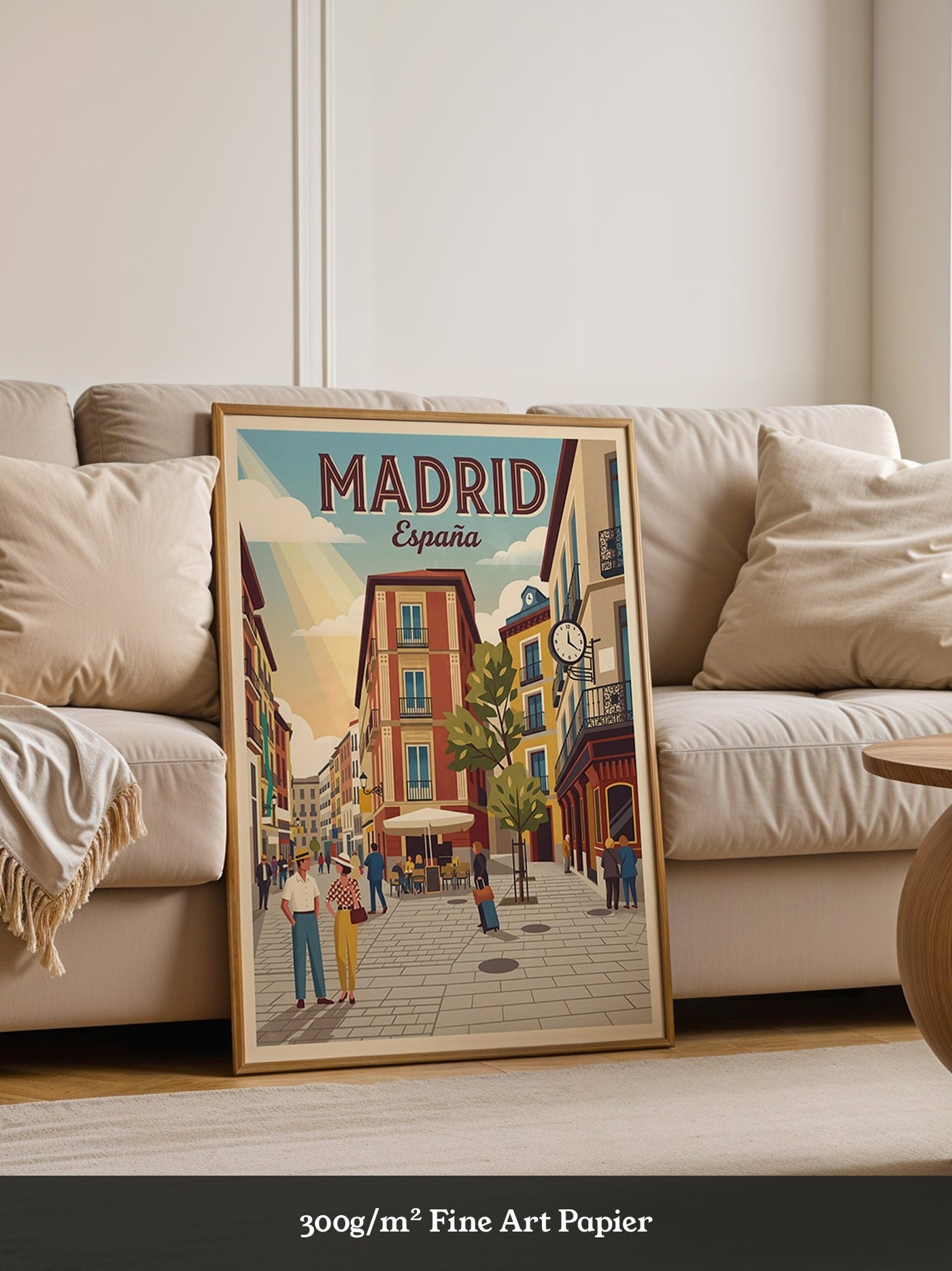 Madrid Gasse Retro Stil