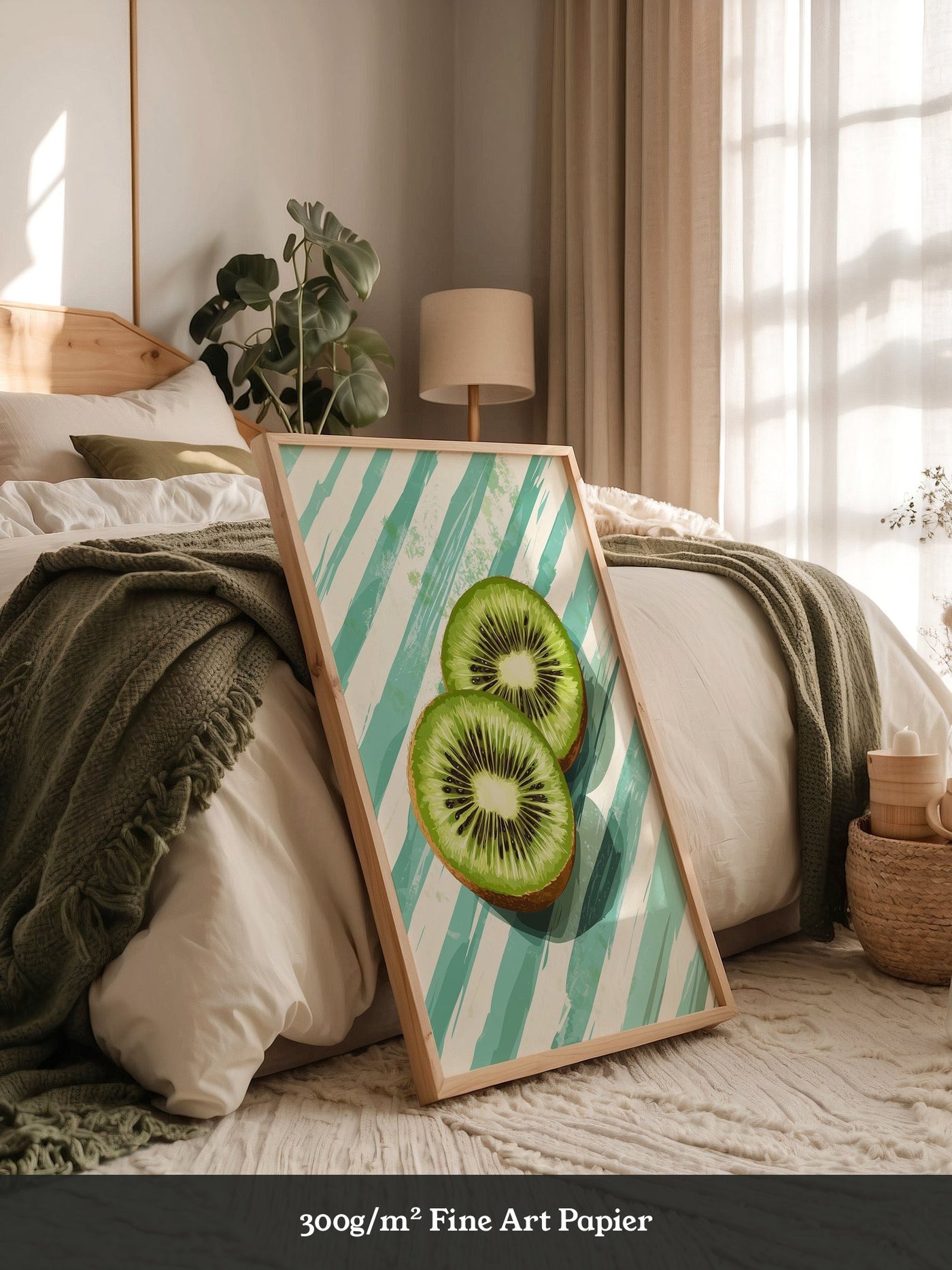 Kiwi Scheiben Streifenmuster