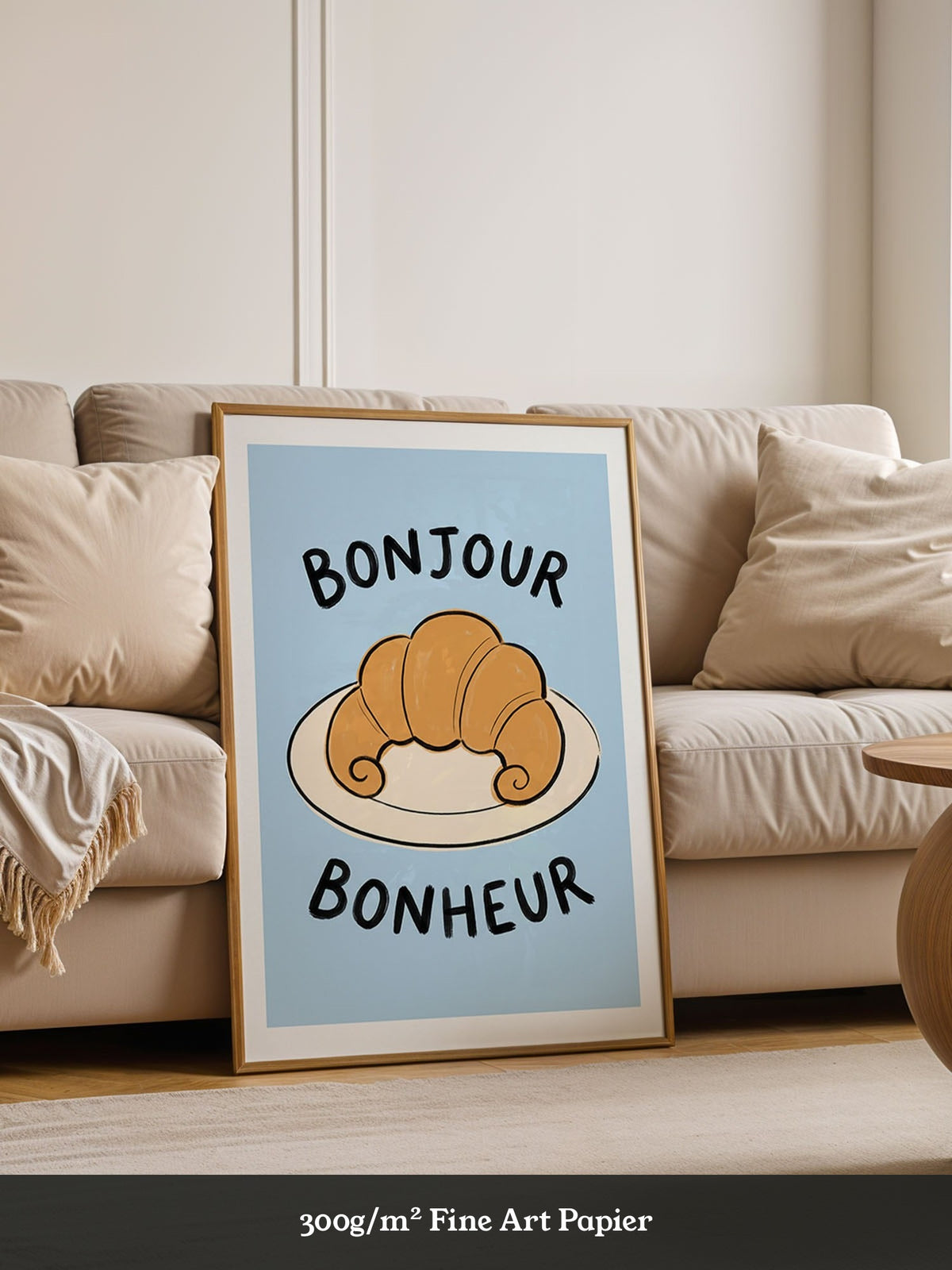 Bonjour Croissant Illustration