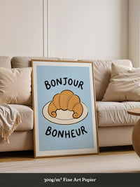 Bonjour Croissant Illustration