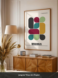 Bunte Geometrie Retro-Stil