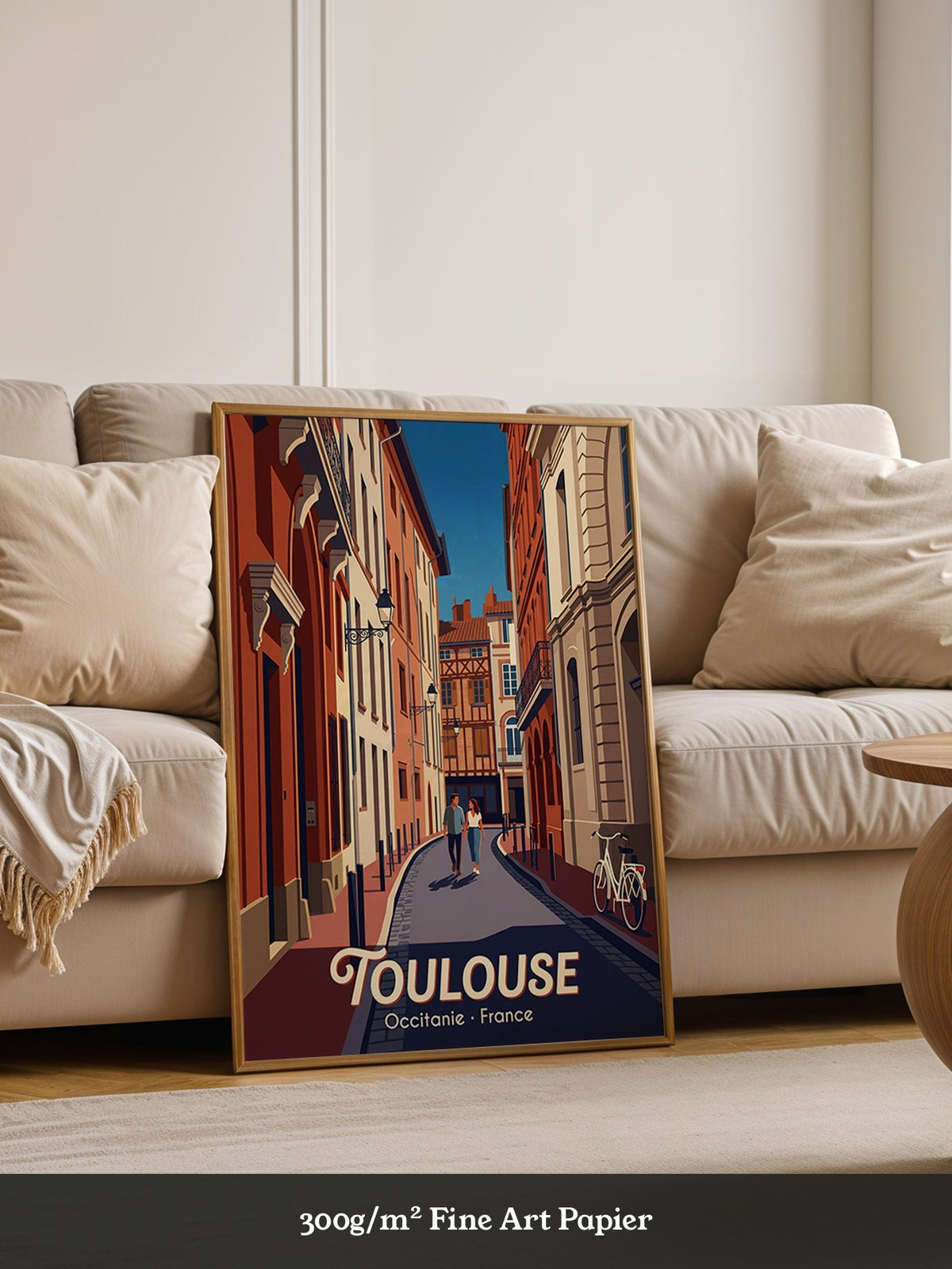 Toulouse Straßen Idylle Vintage