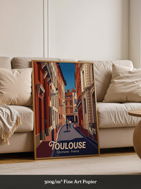 Toulouse Straßen Idylle Vintage