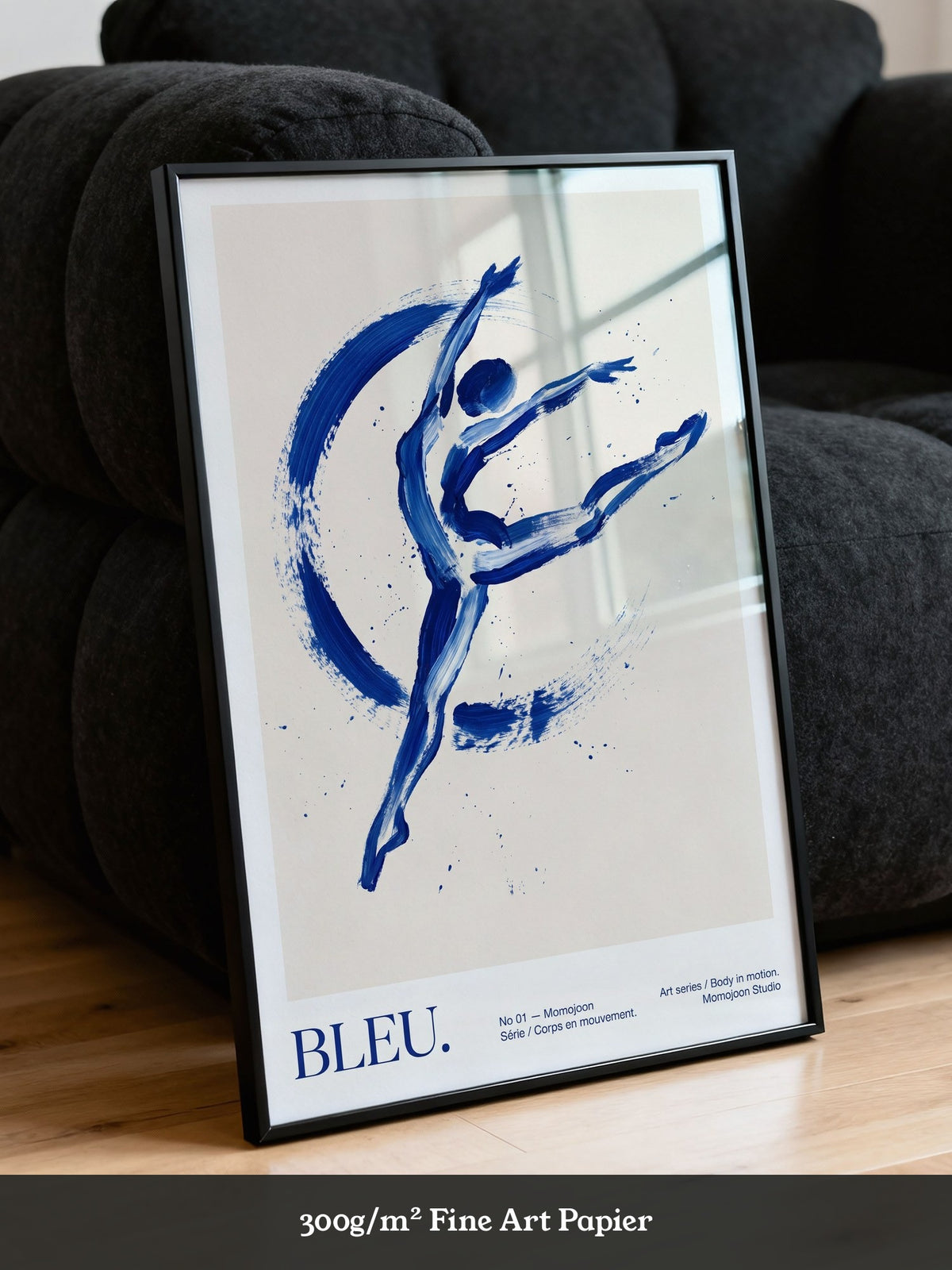 Tänzerin Abstrakt Blau