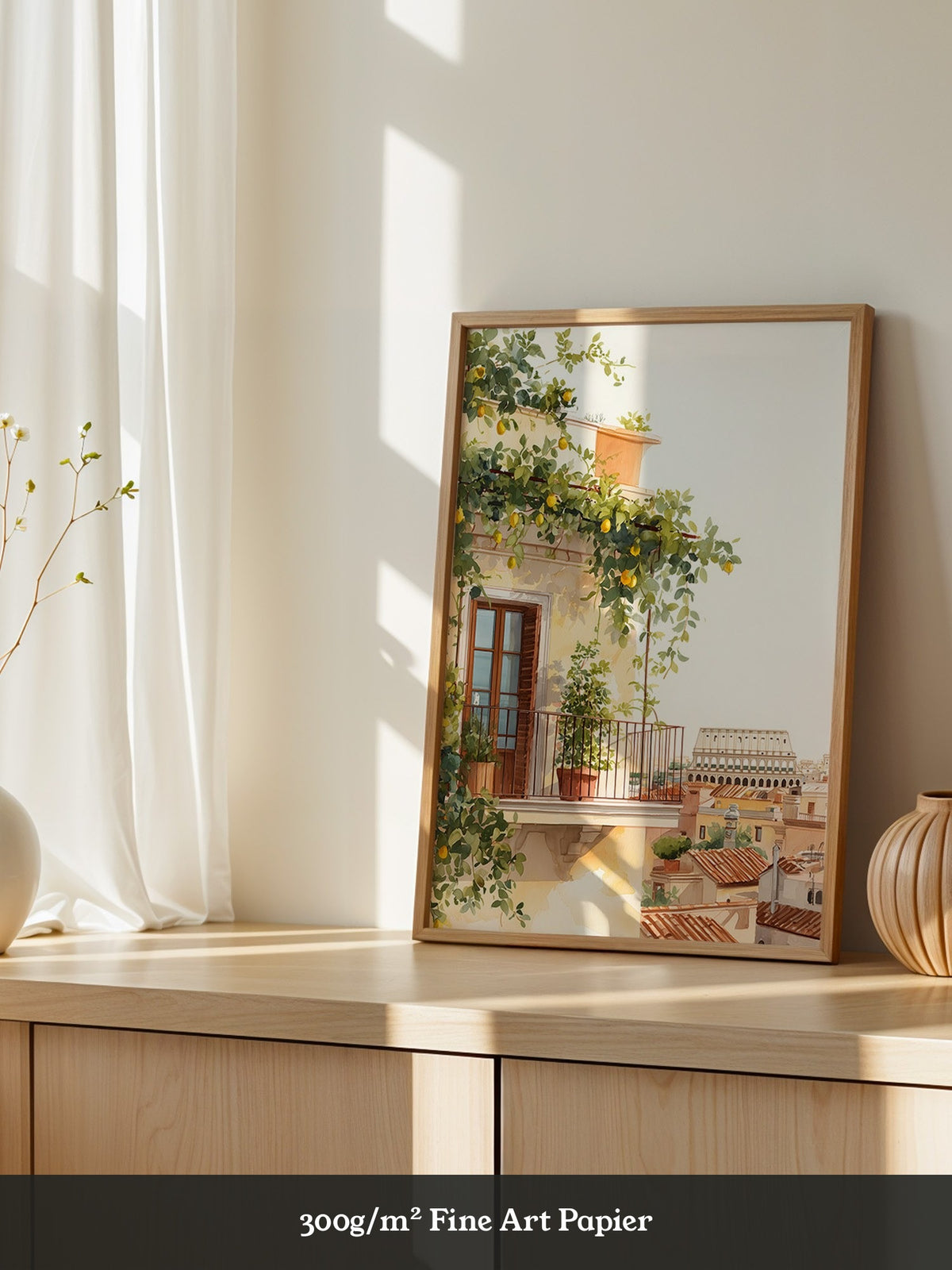 Balkon Zitrus Rom Panorama