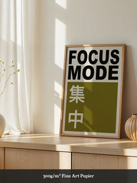 Focus Mode Text Olivgrün