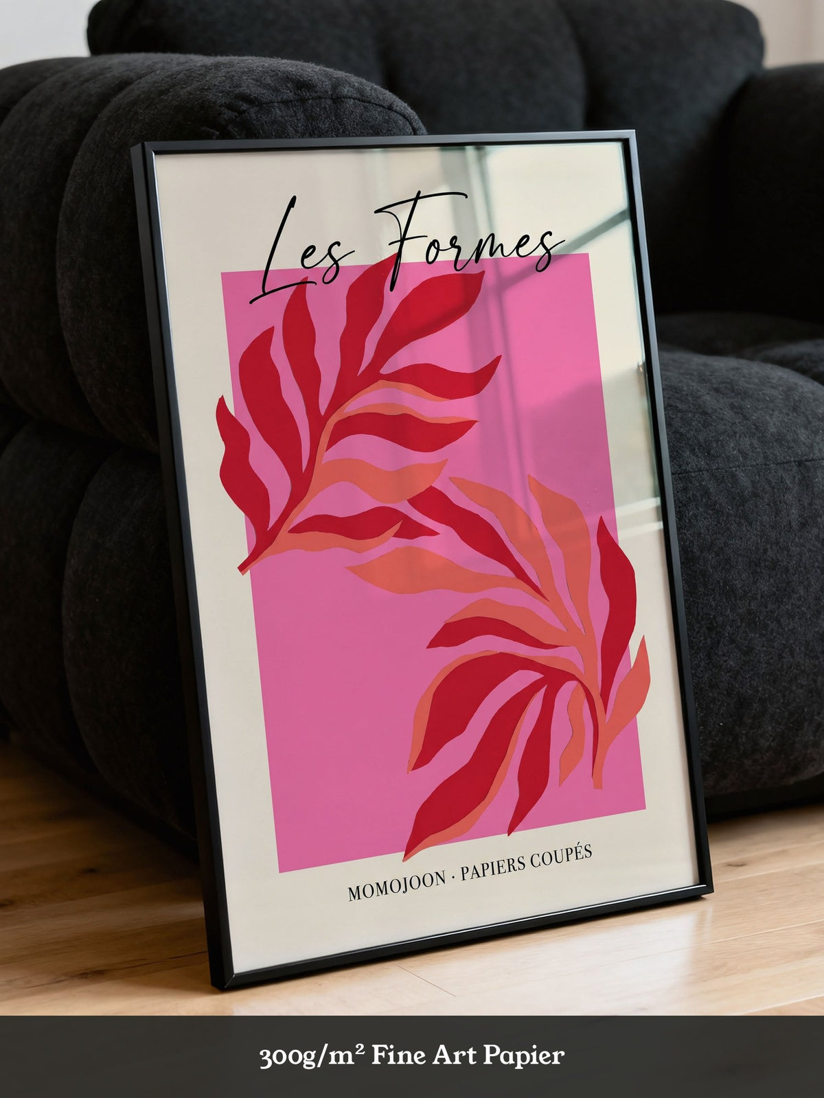 Abstrakte Blätter Rosa