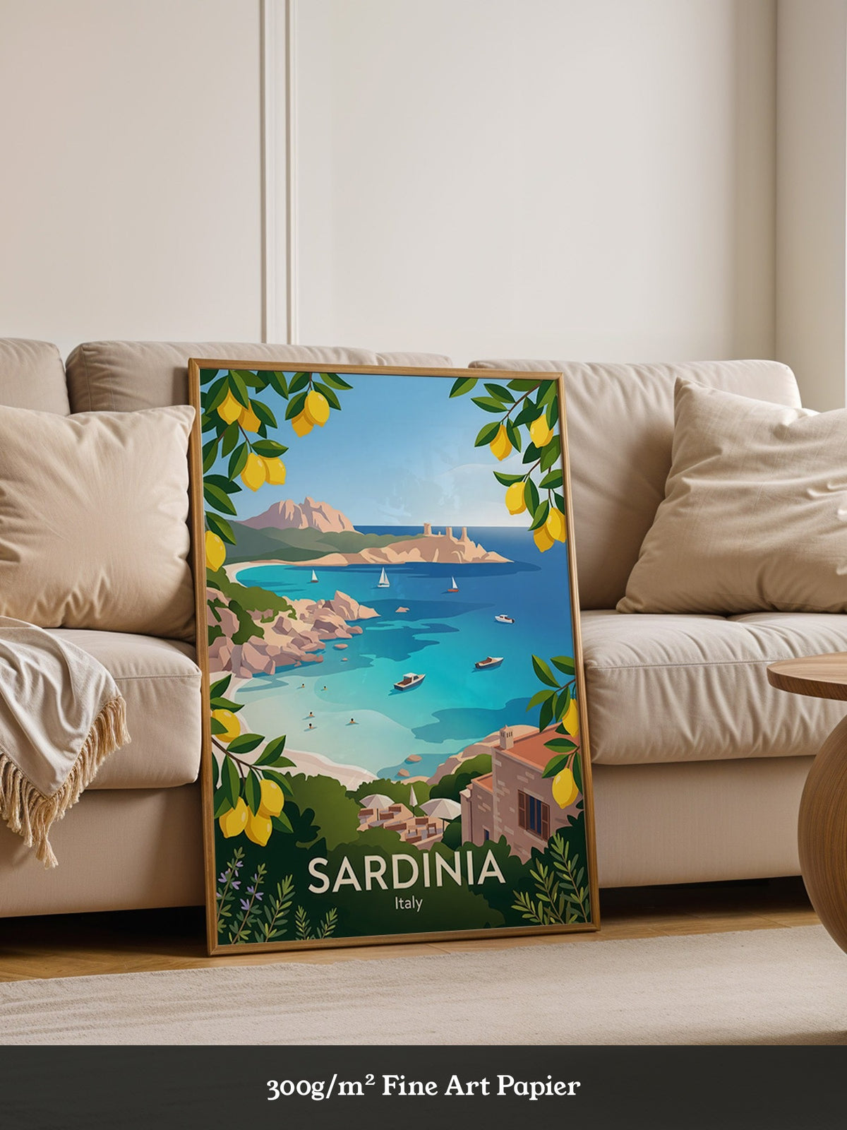 Sardinien Küste Zitronen Elegant