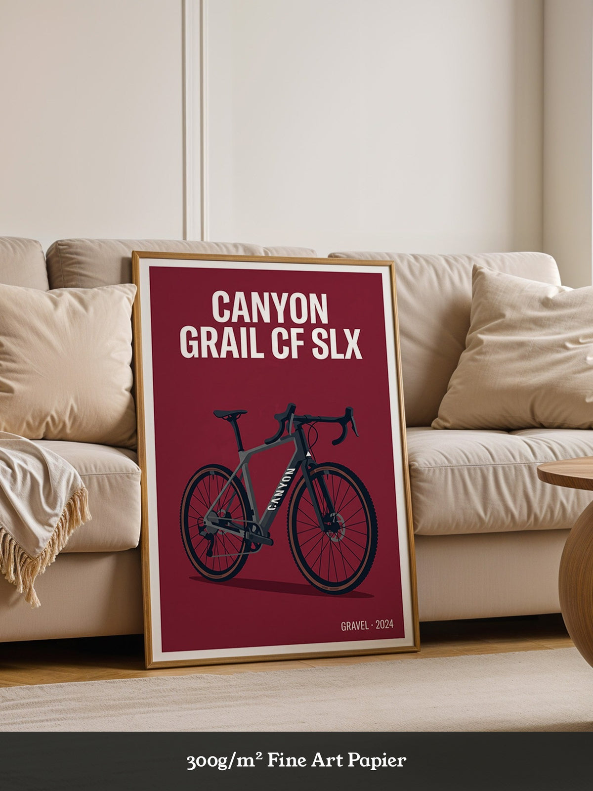 Gravelbike Illustration Rot