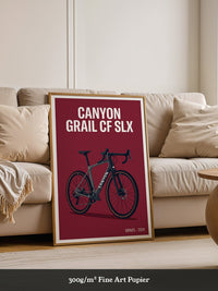 Gravelbike Illustration Rot