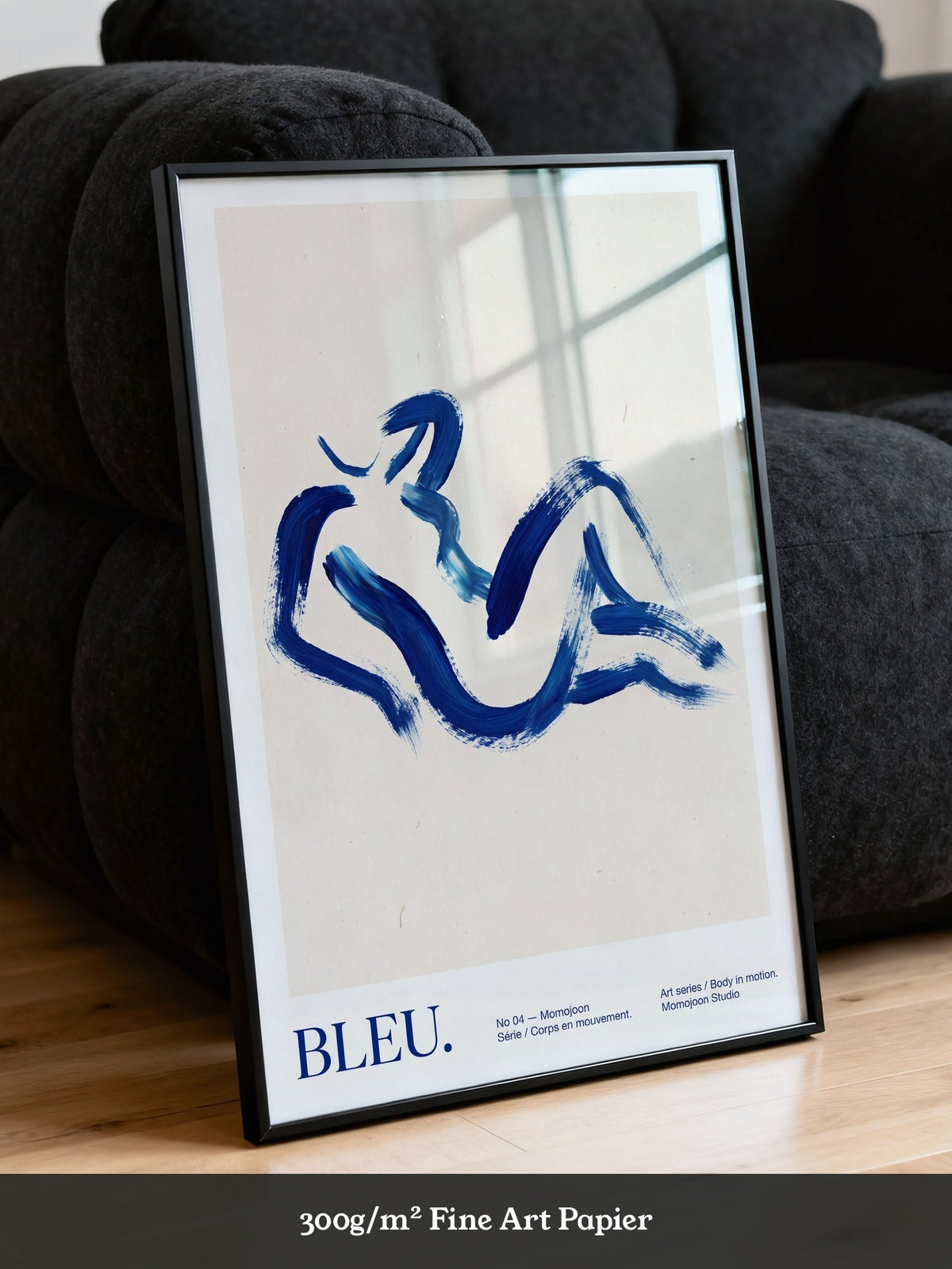 Abstrakte Figur Blau