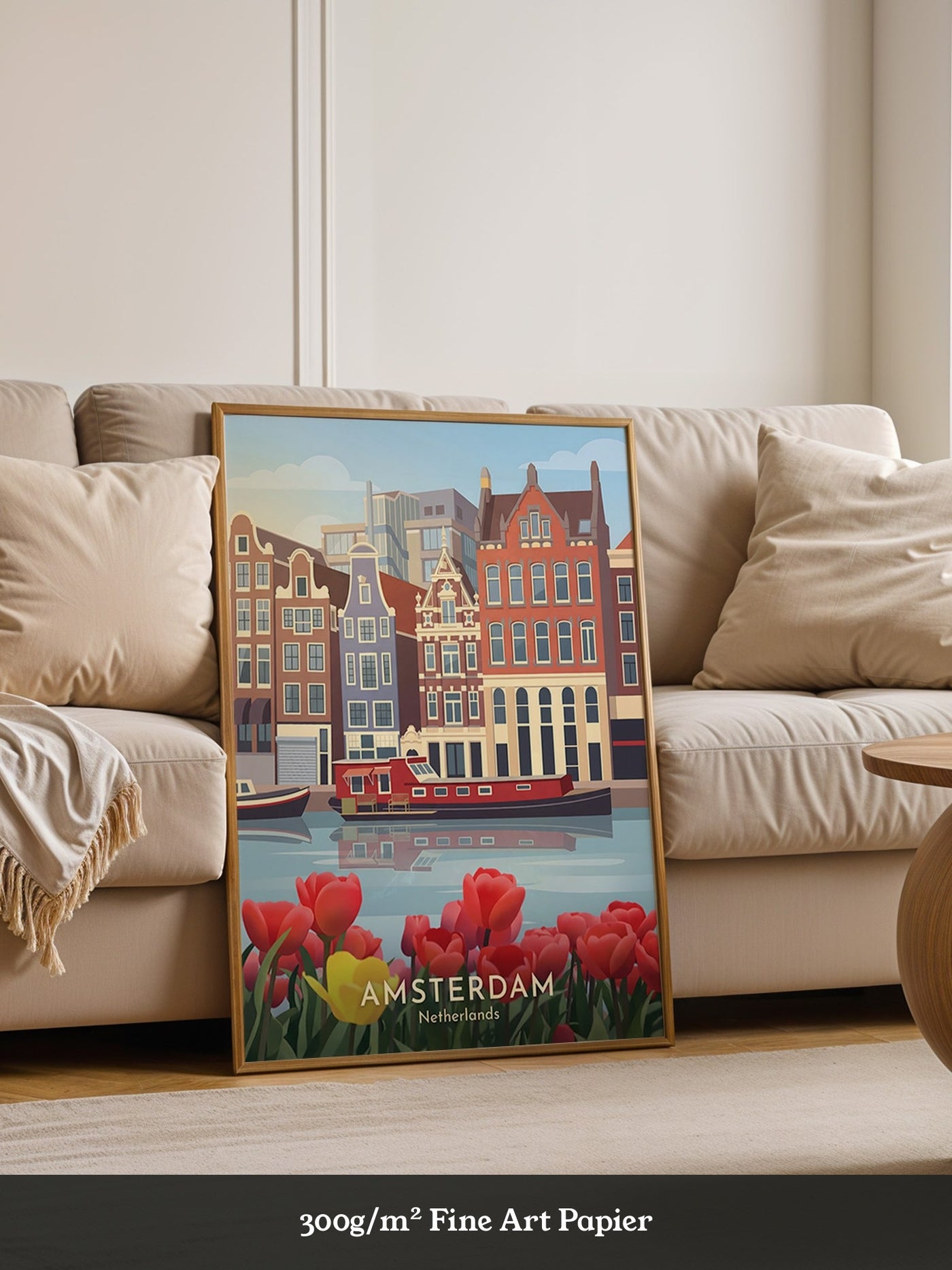 Tulpen und Grachtenhaus Nostalgie