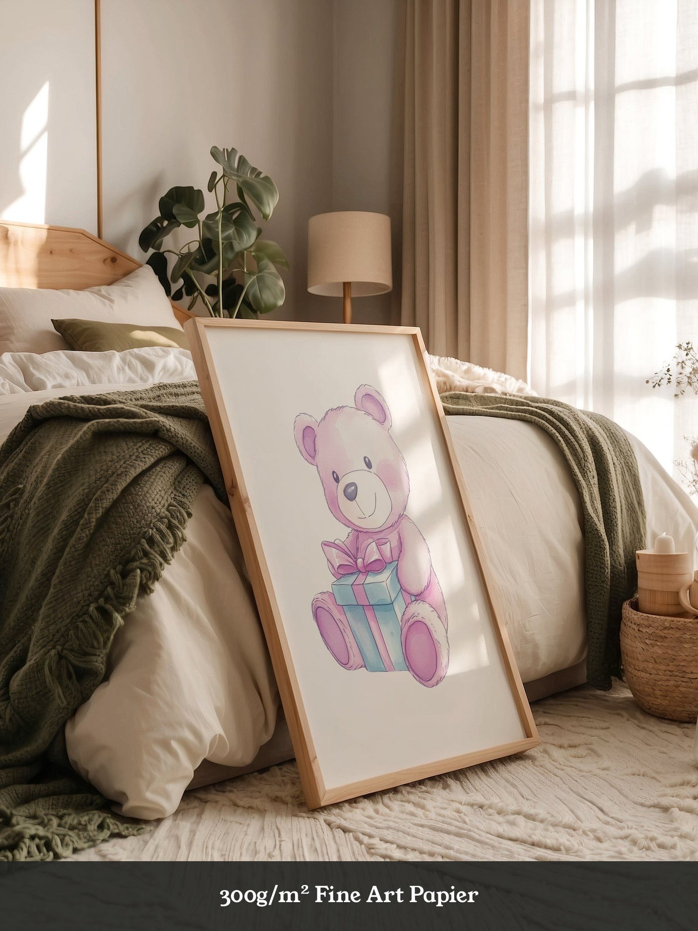 Teddybär Geschenk Pastellfarben