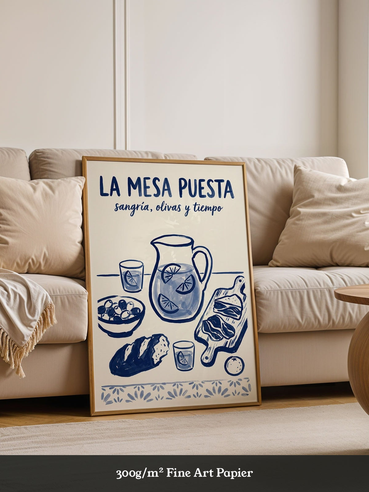 Mesa Puesta Sangría Olivas