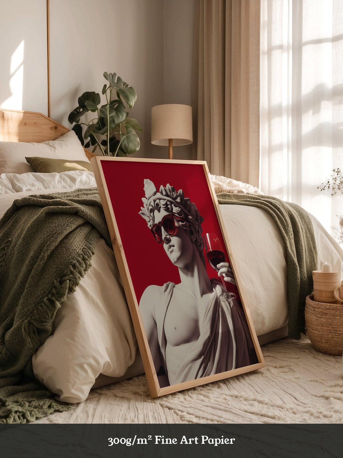Skulptur Sonnenbrille Rot