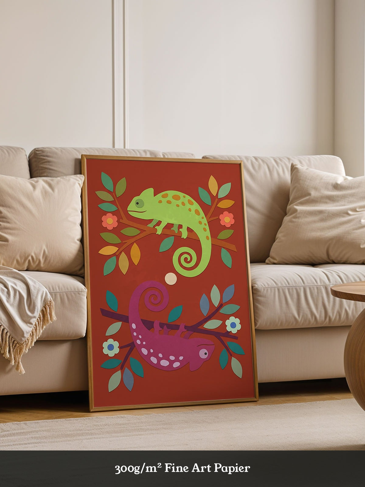 Chamäleon Natur Illustration Bunt
