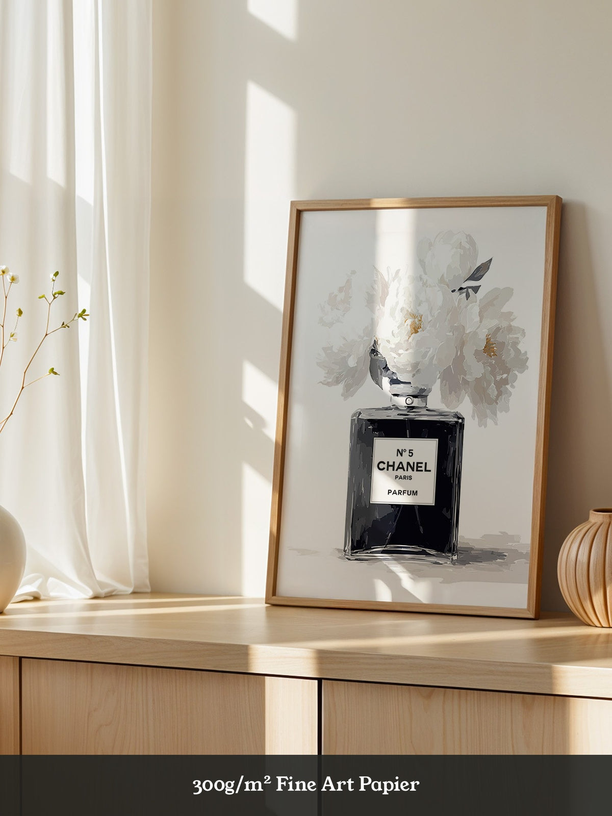 Chanel Flakon weiße Blumen