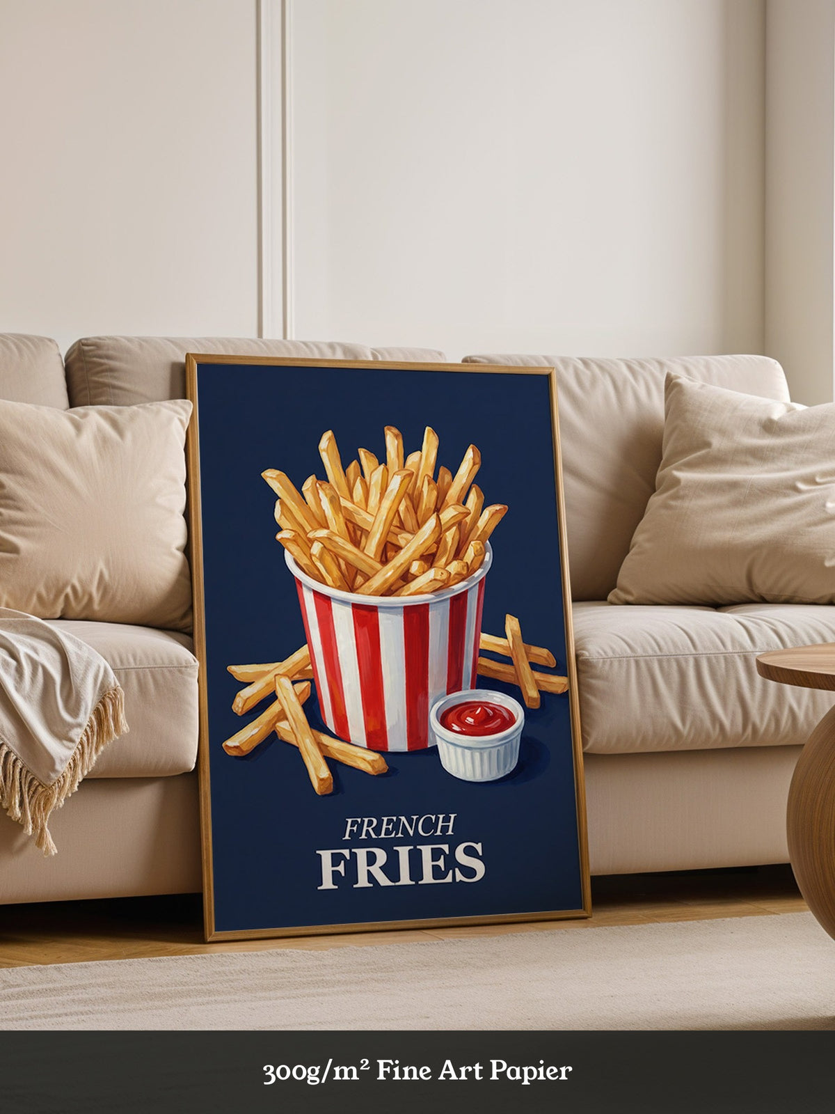 Pommes Rot-Weiß Retrolook