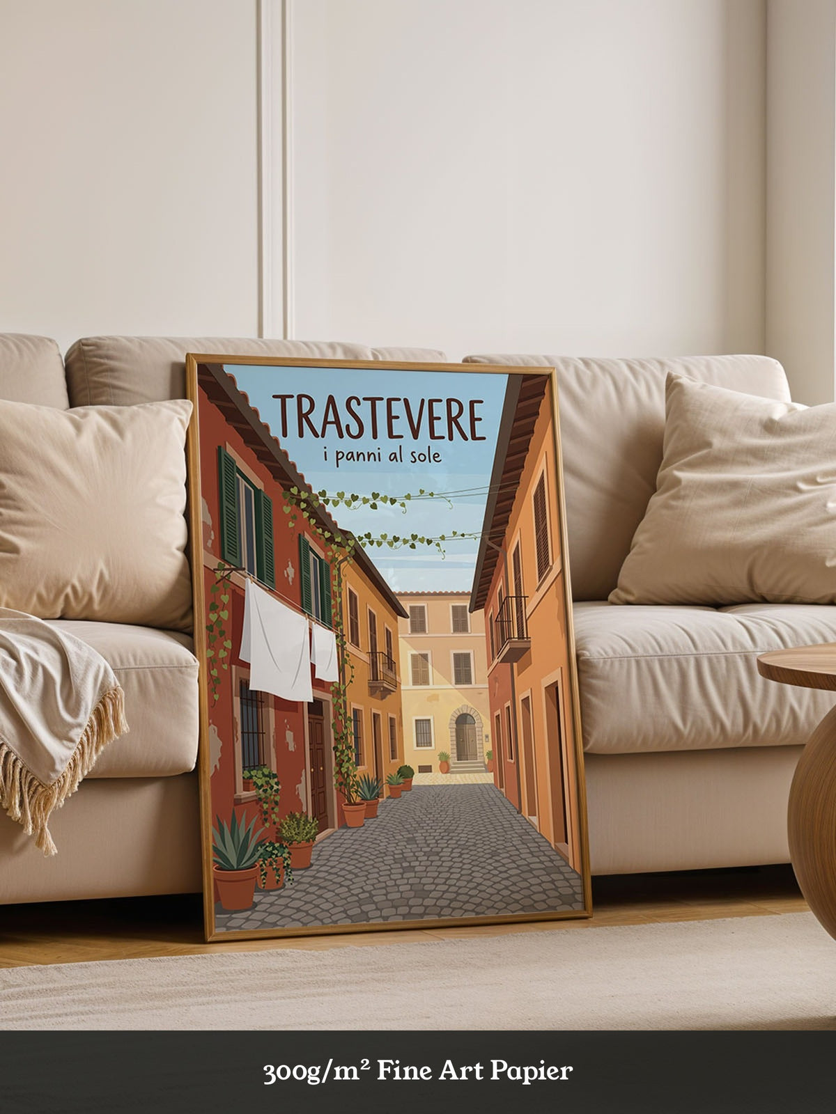 Trastevere Illustration Gasse