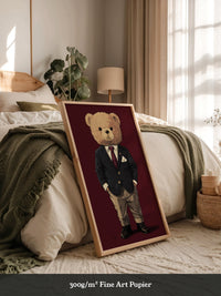 Teddybär Anzug Illustration