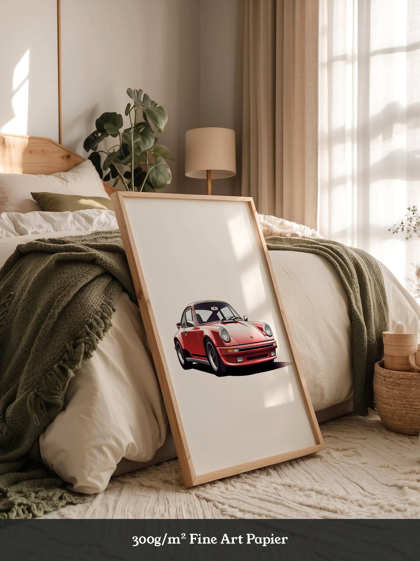 Roter Porsche 911 Illustration
