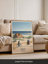 Sylt Radfahrer Dünenromantik