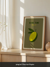 Olive Minimalistisch Retro
