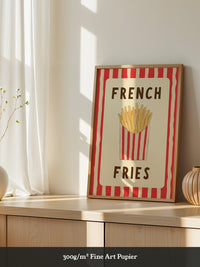 Pommes Streifen Stil
